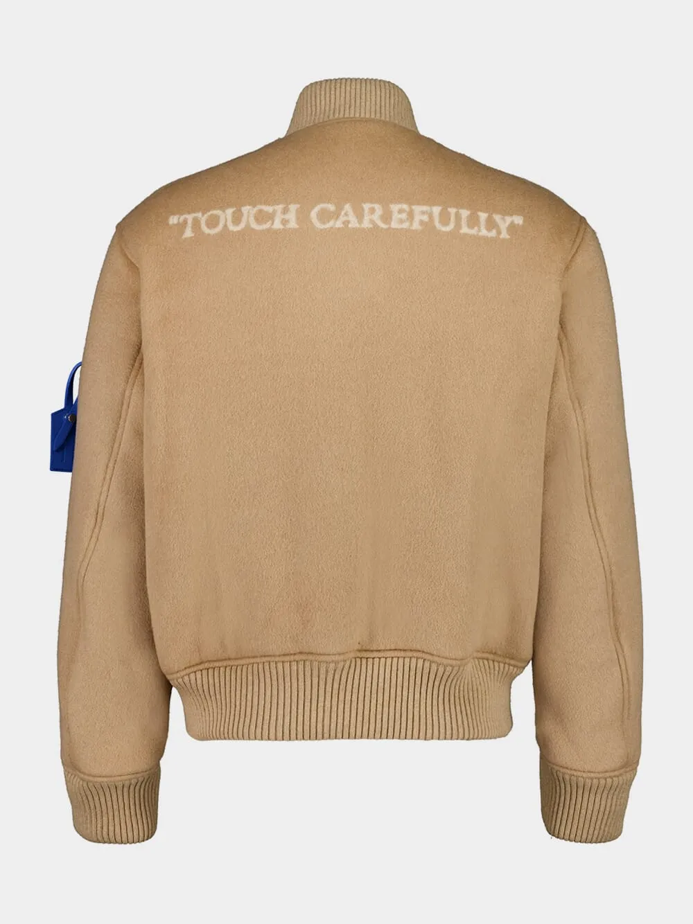 Logo Embroidered Zip-Up Jacket