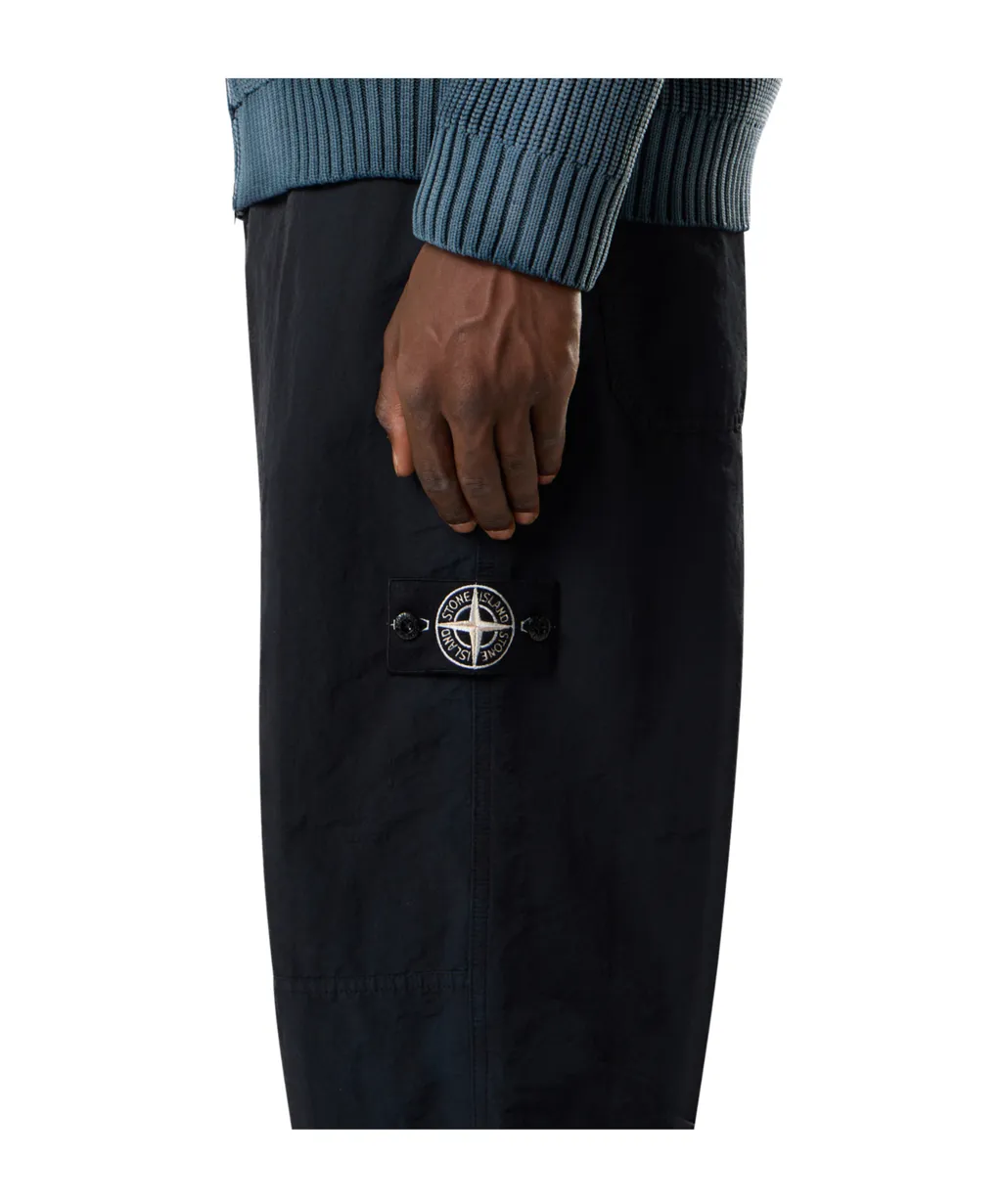 Logo Patch Elastic Waist Trousers