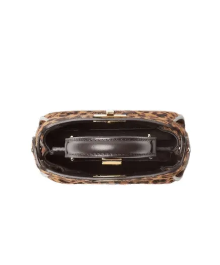 Nano Peekaboo Leopard Printed Tote Bag