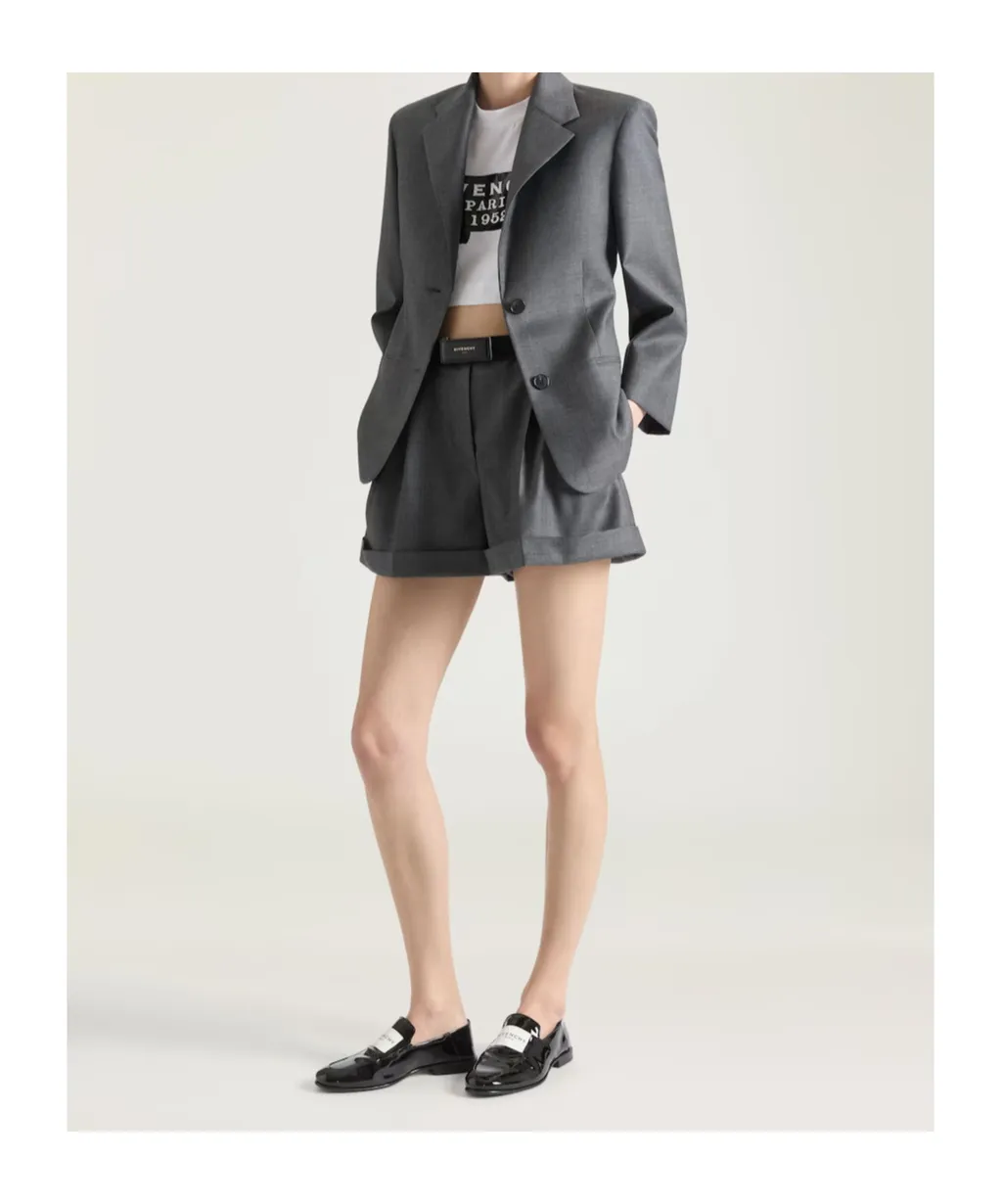 Single-Breasted Buttoned Blazer