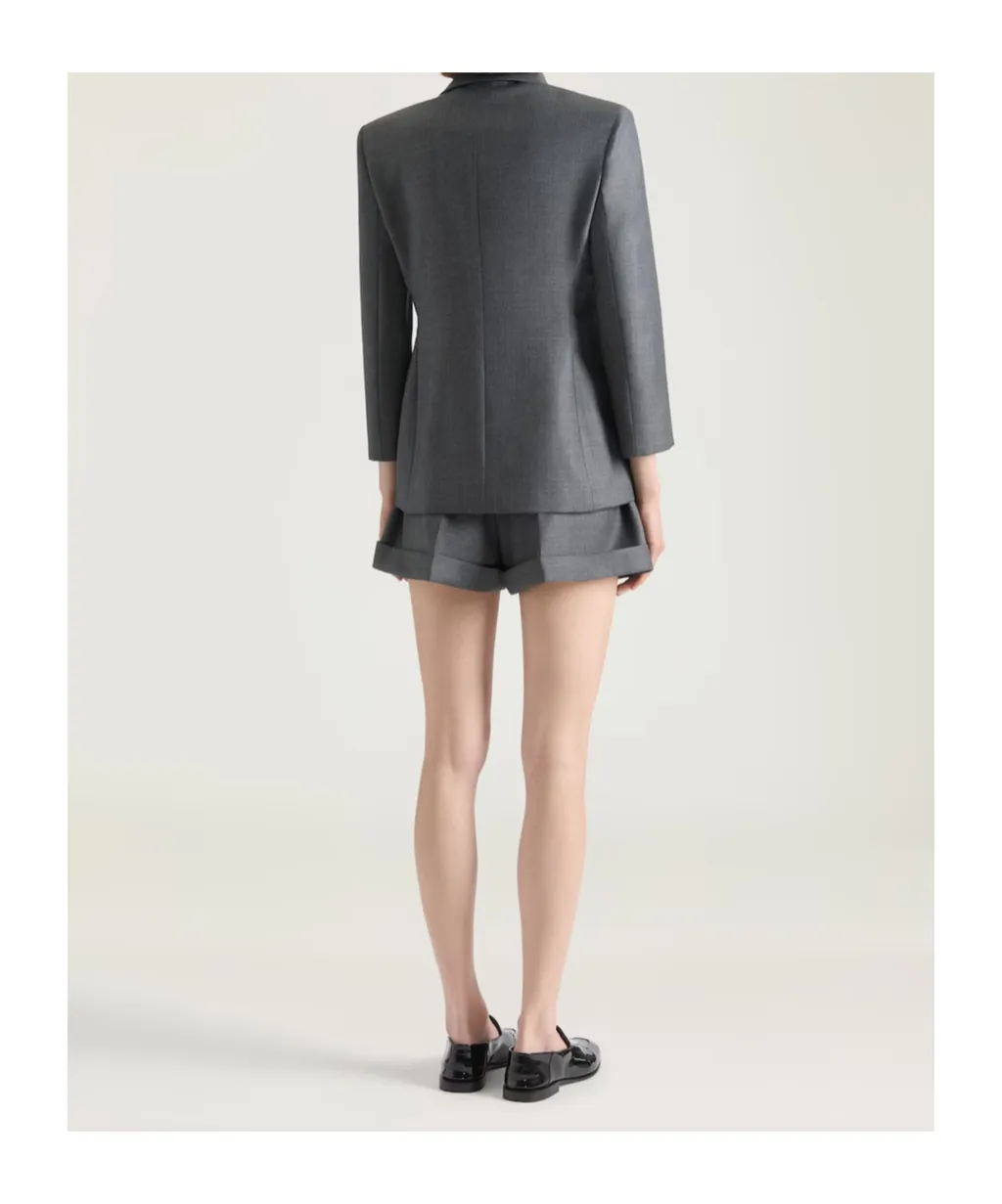 Single-Breasted Buttoned Blazer