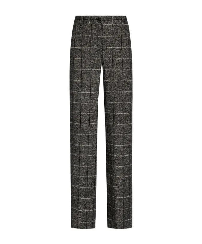 Check-Pattern Trousers