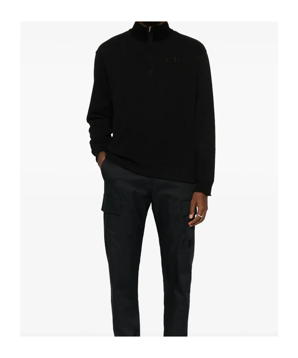 Logo-Embroidered Half-Zip Sweatshirt