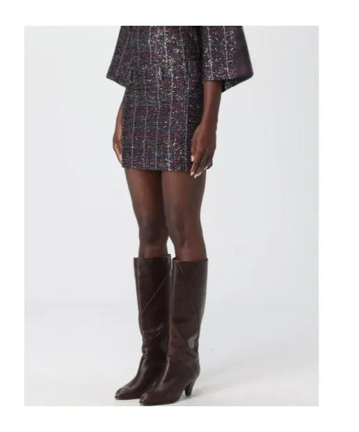 Sequin Tartan Skirt