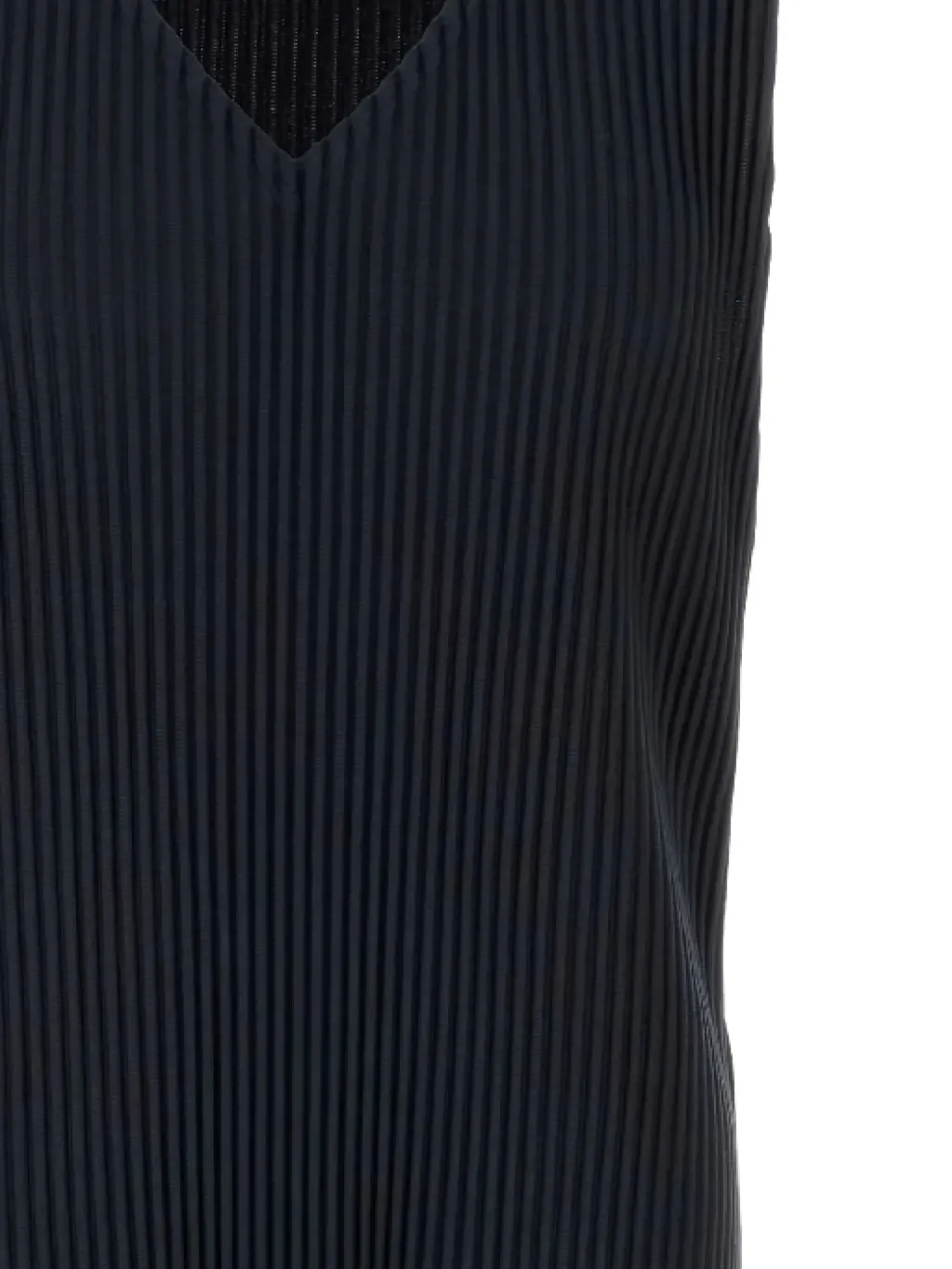 Pleated V-Neck Vest