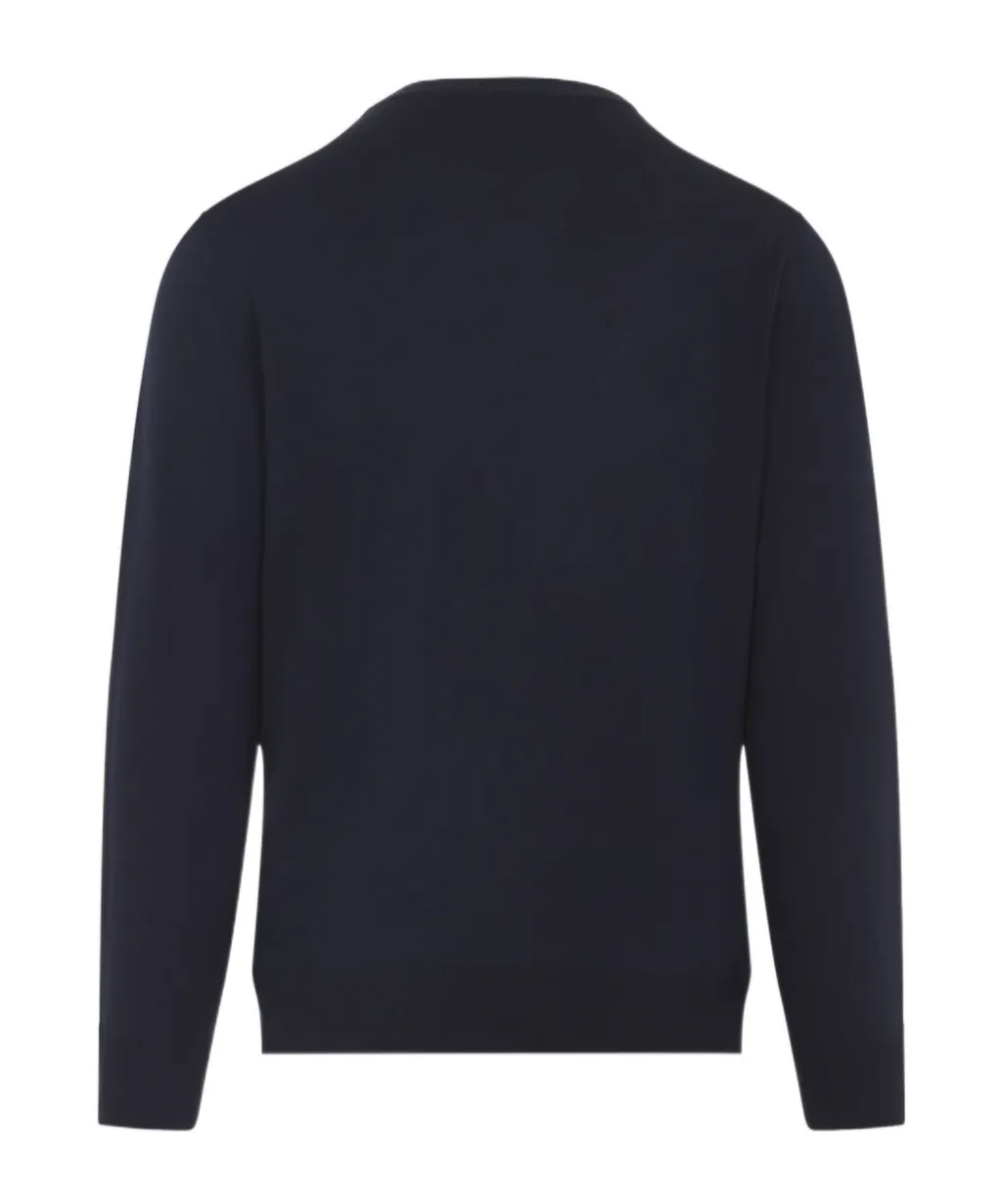 Round-Neck Long-Sleeve Sweater