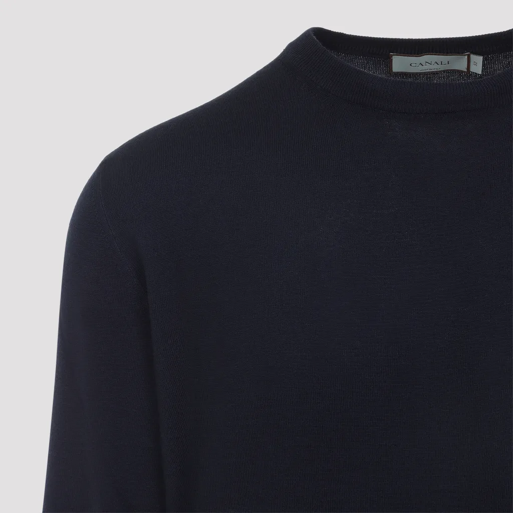 Round-Neck Long-Sleeve Sweater