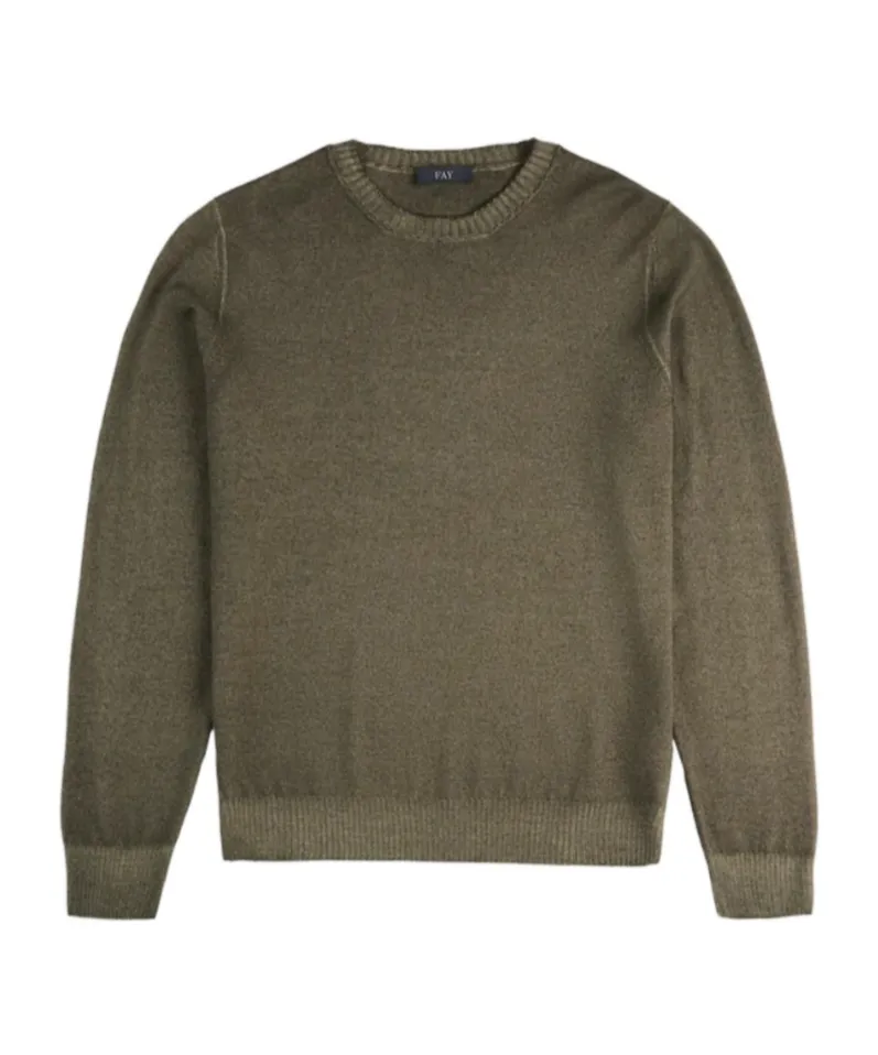 Ribbed Crew Neck Knitwear