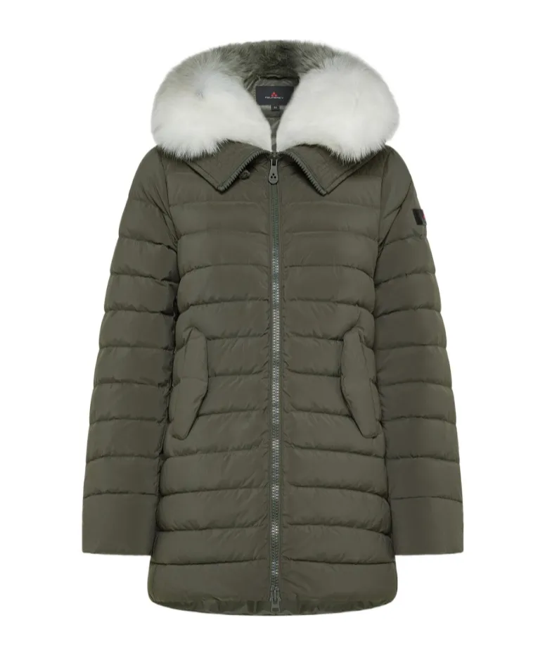 Itoka Zip-Up Long Down Jacket
