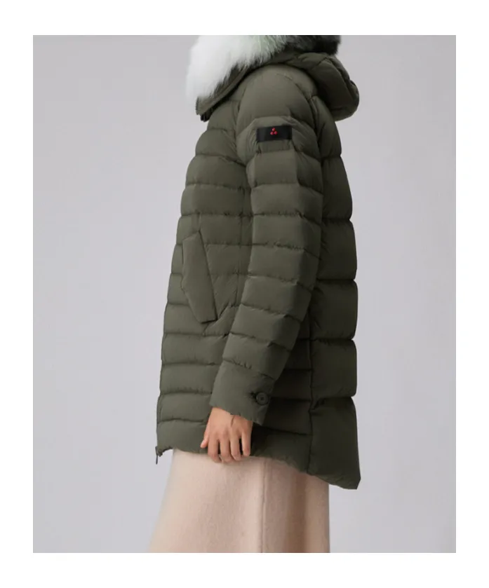 Itoka Zip-Up Long Down Jacket