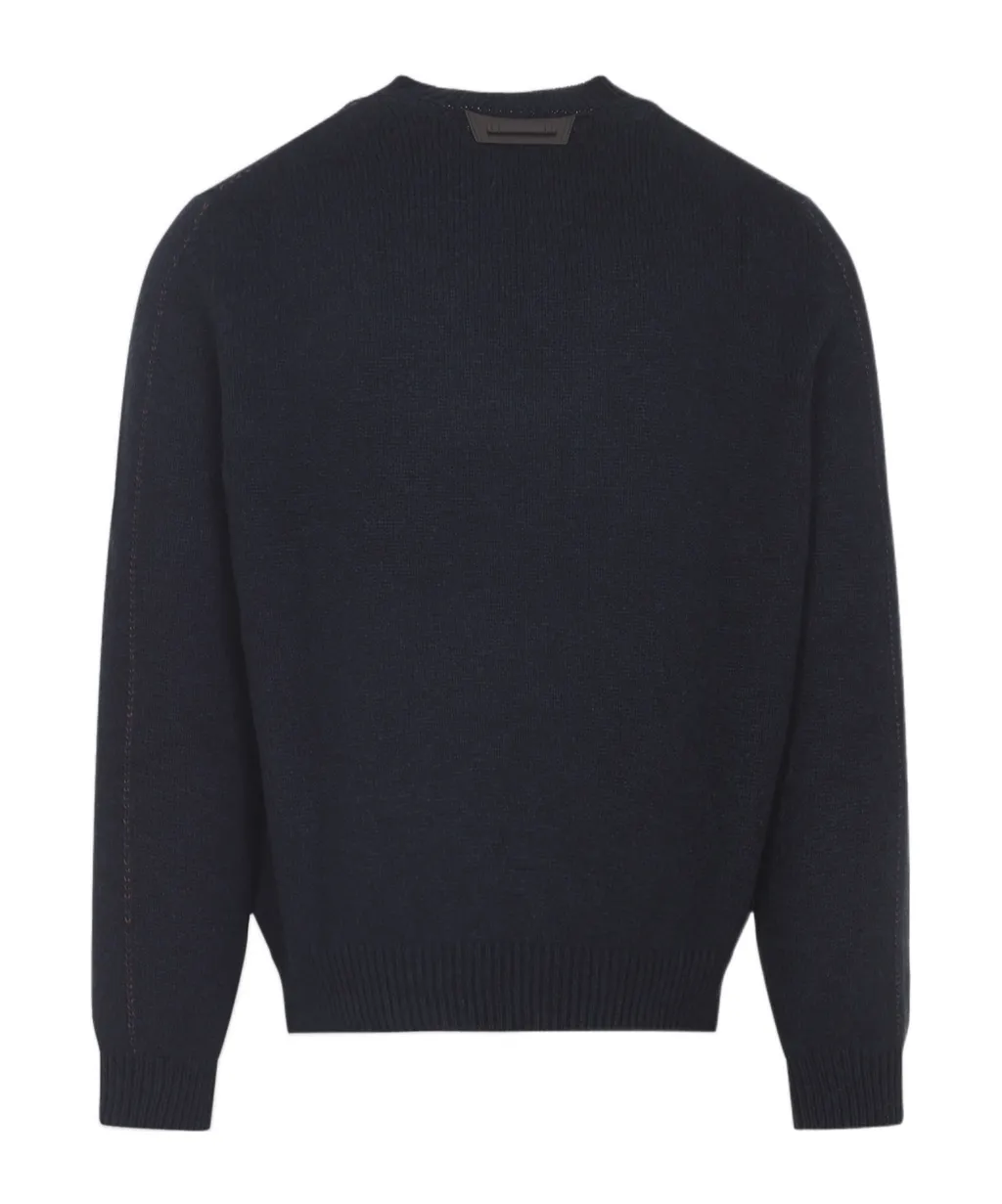 Long-Sleeved Crew Neck Sweater