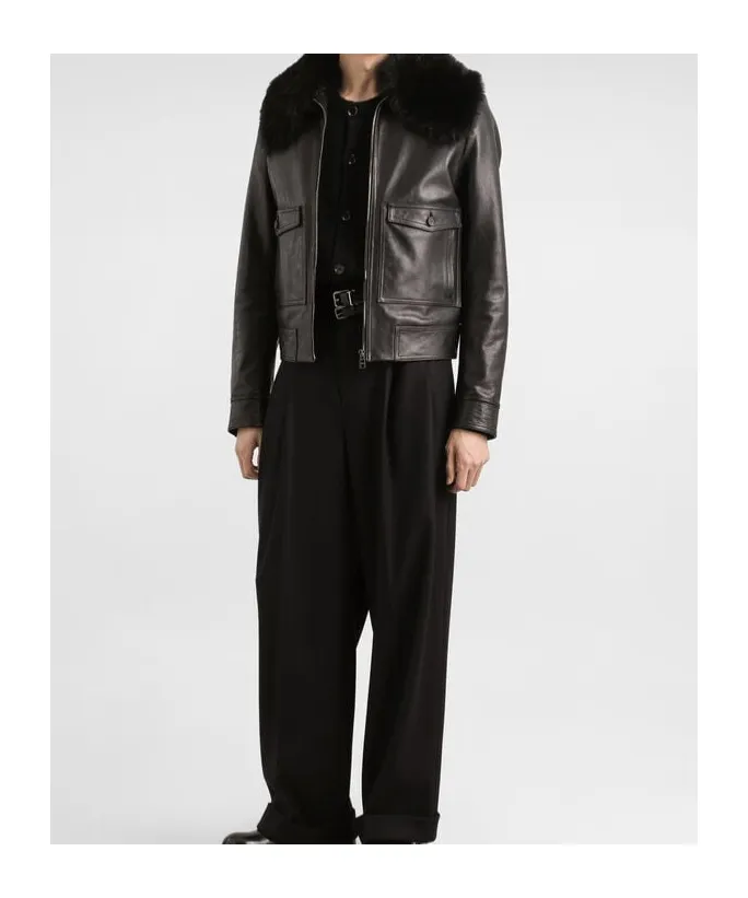 Fur Collar Zipped Jacket