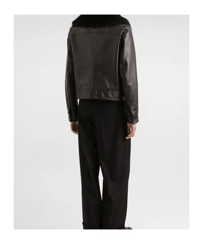 Fur Collar Zipped Jacket