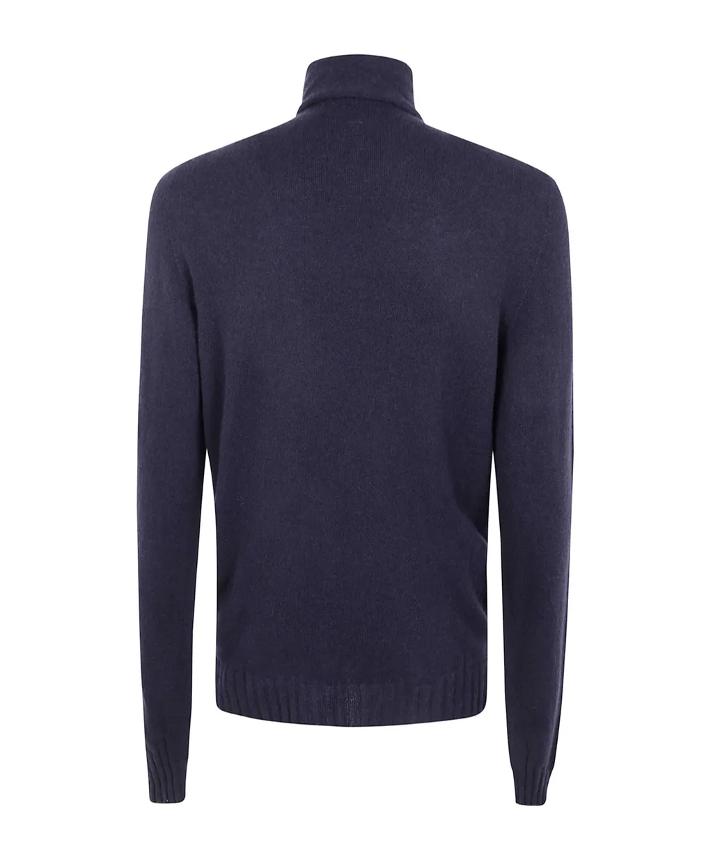 Roll-Neck Knitted Top