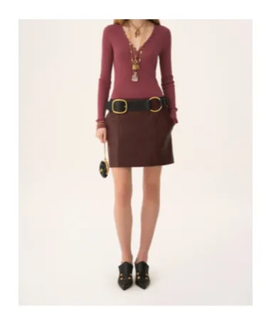 Panelled Mini Skirt