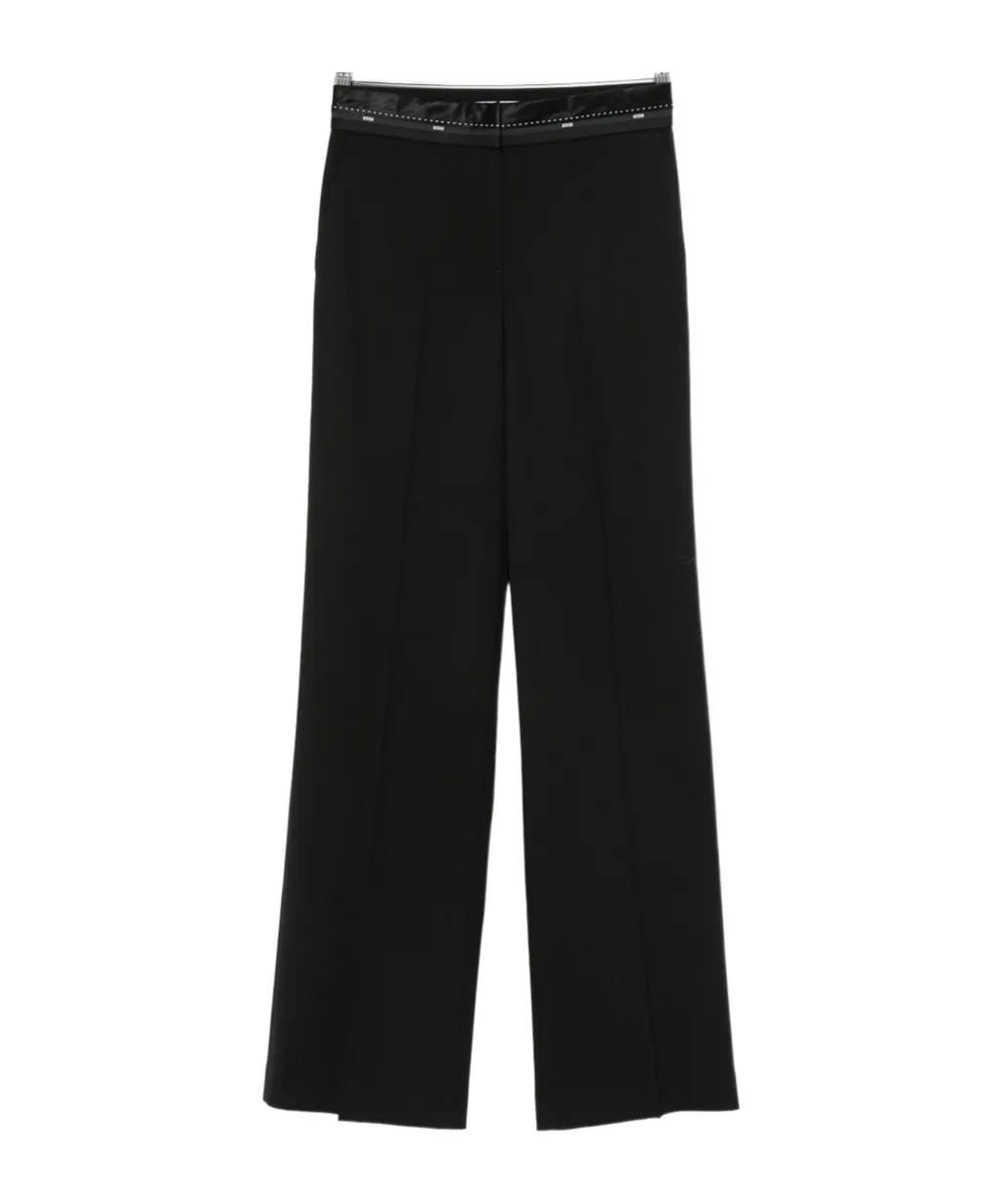 Logo Belt Palazzo Trousers