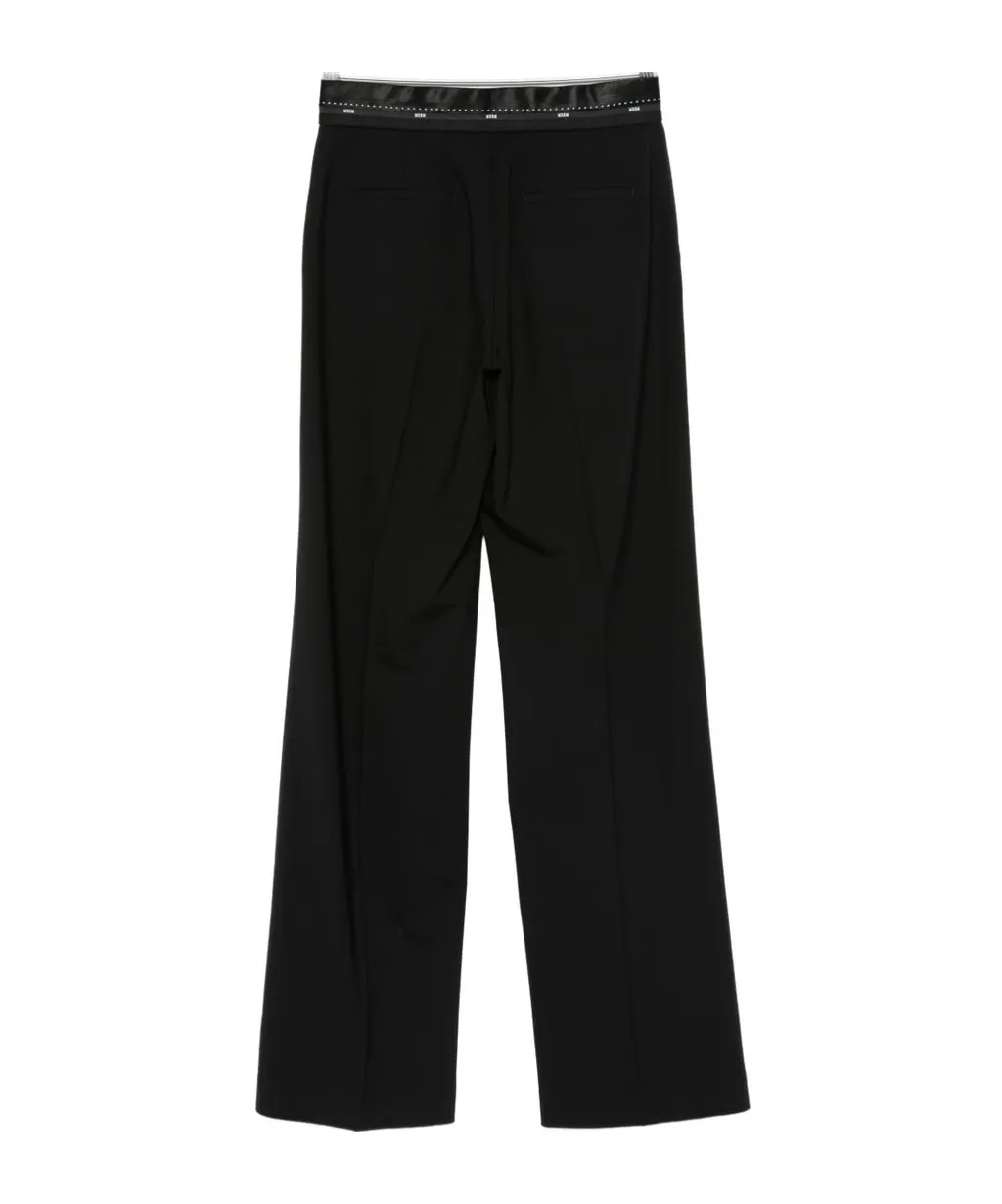 Logo Belt Palazzo Trousers