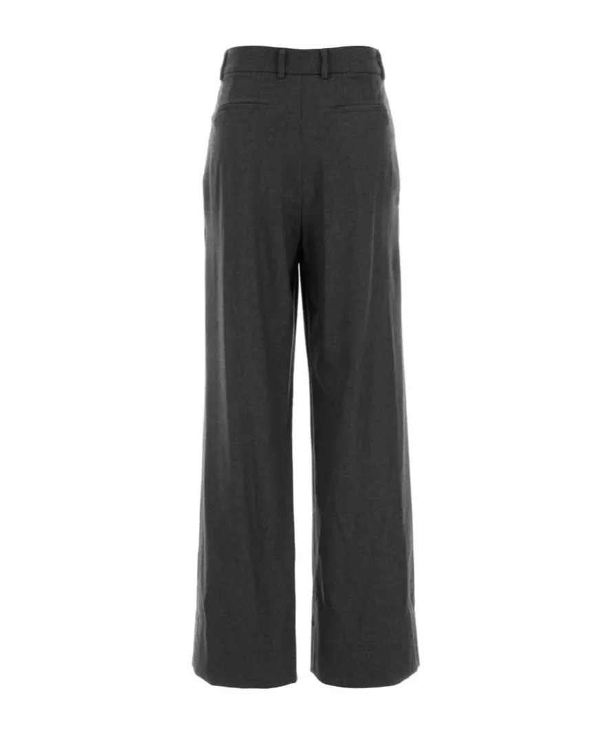 Pleated Wide-Leg Pants