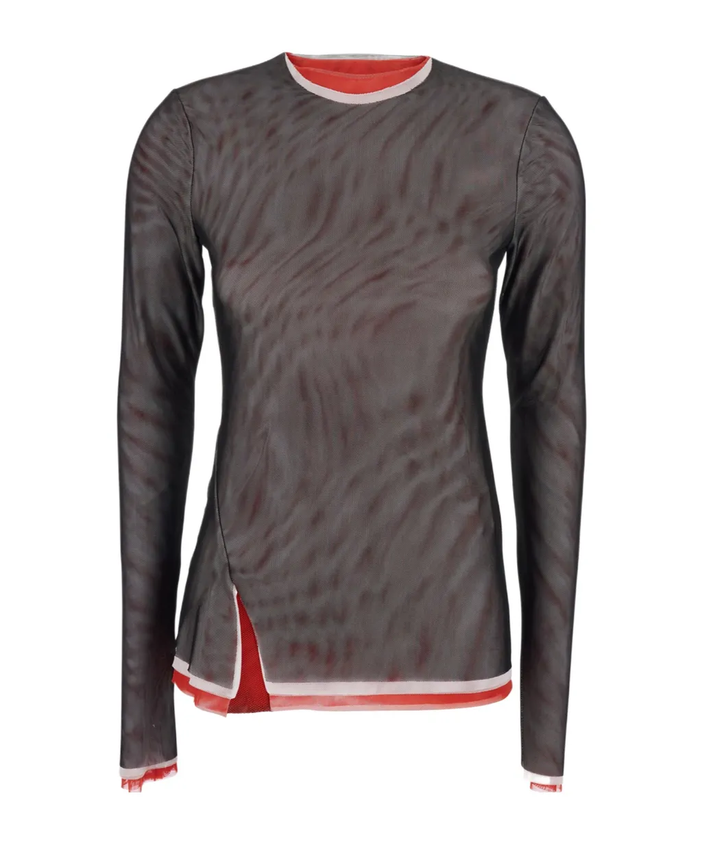 Crewneck Layered Blouse