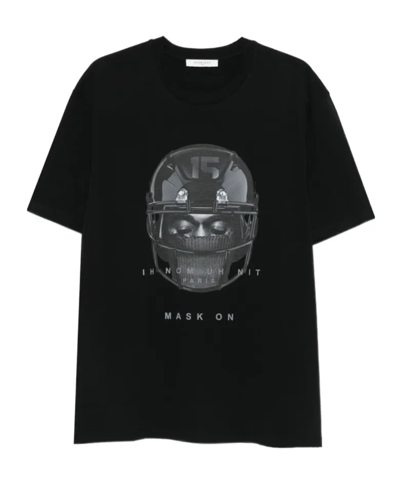 Pattern-Printed Crewneck T-Shirt