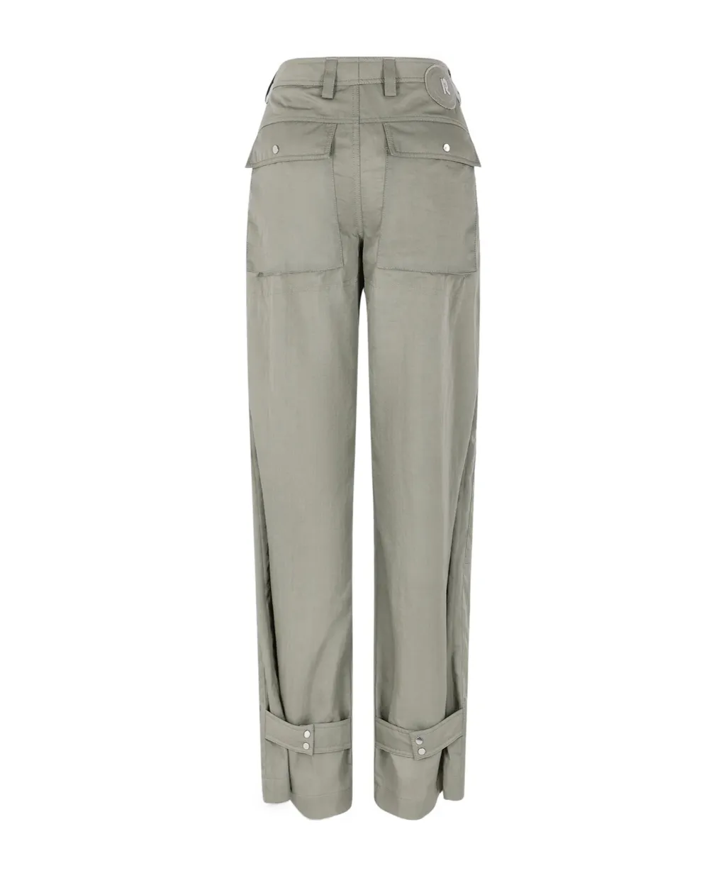 Pleated Button Fastened Trousers