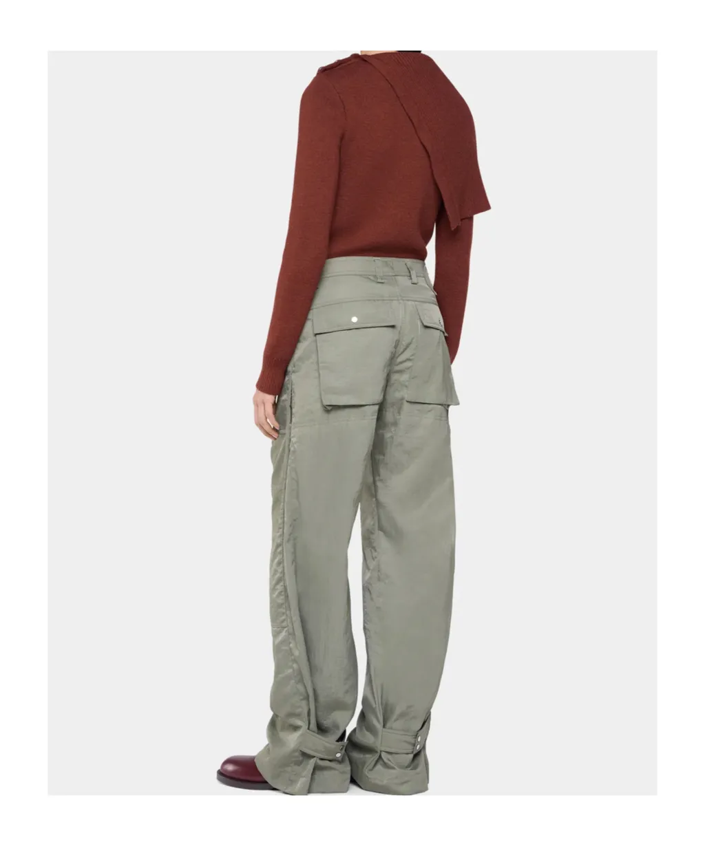 Pleated Button Fastened Trousers