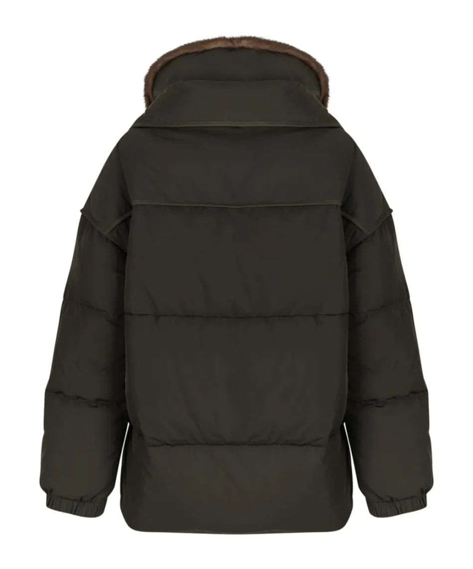 Long-Sleeved Down Jacket