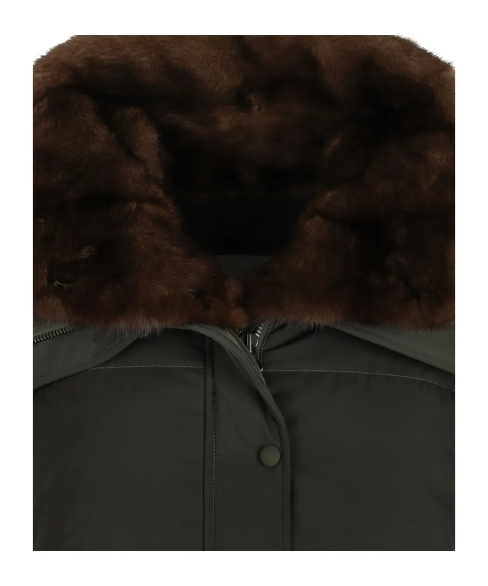 Long-Sleeved Down Jacket