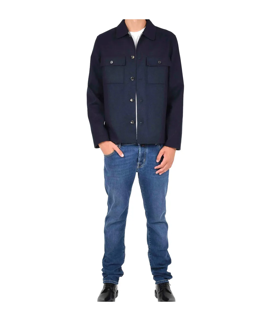 Long-Sleeved Straight Hem Coat
