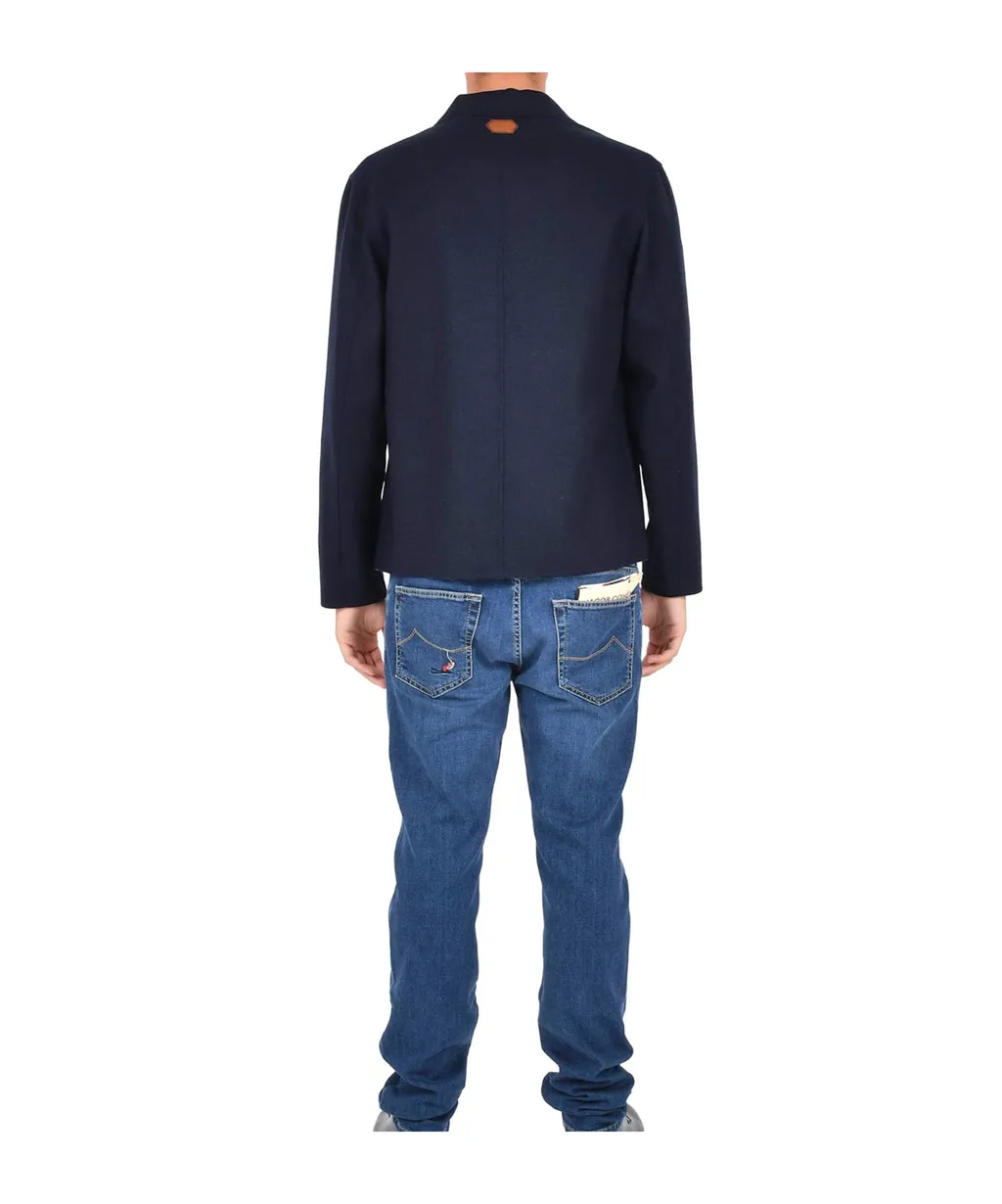 Long-Sleeved Straight Hem Coat
