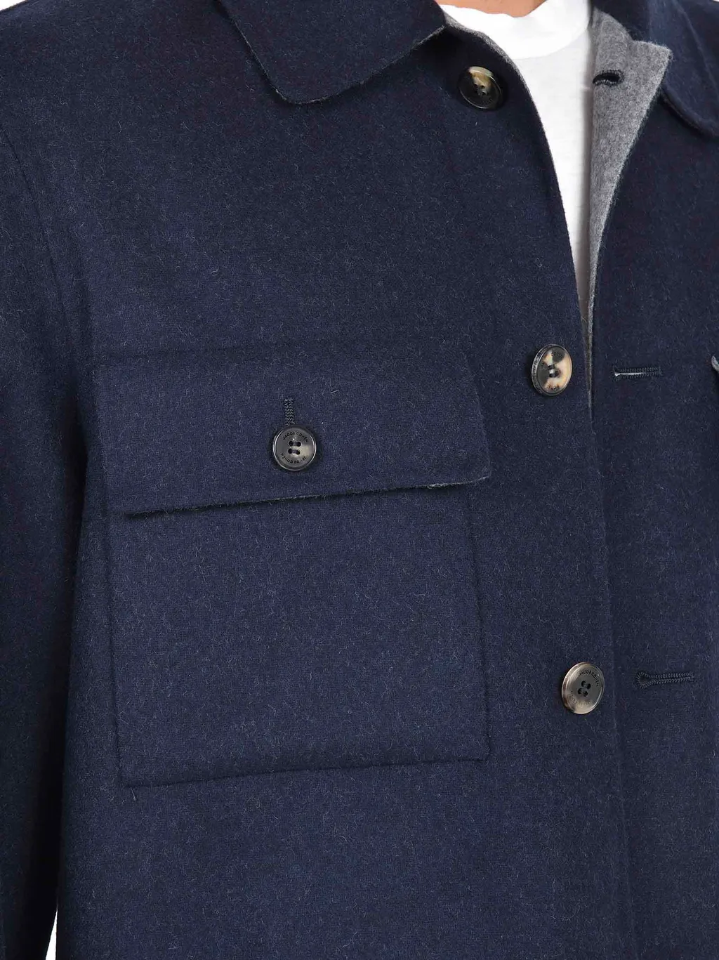 Long-Sleeved Straight Hem Coat