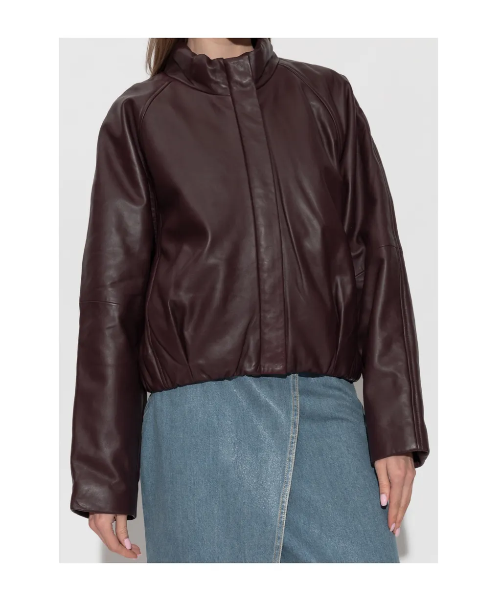 Long Sleeve Leather Jacket