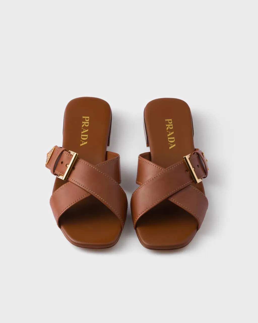 Logo Plaque Buckled Sandals
