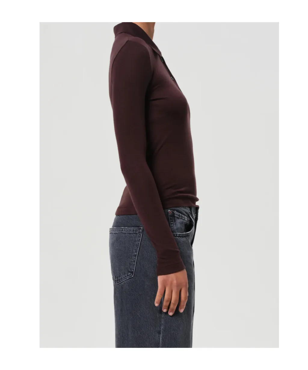 Long-Sleeved Polo Shirt