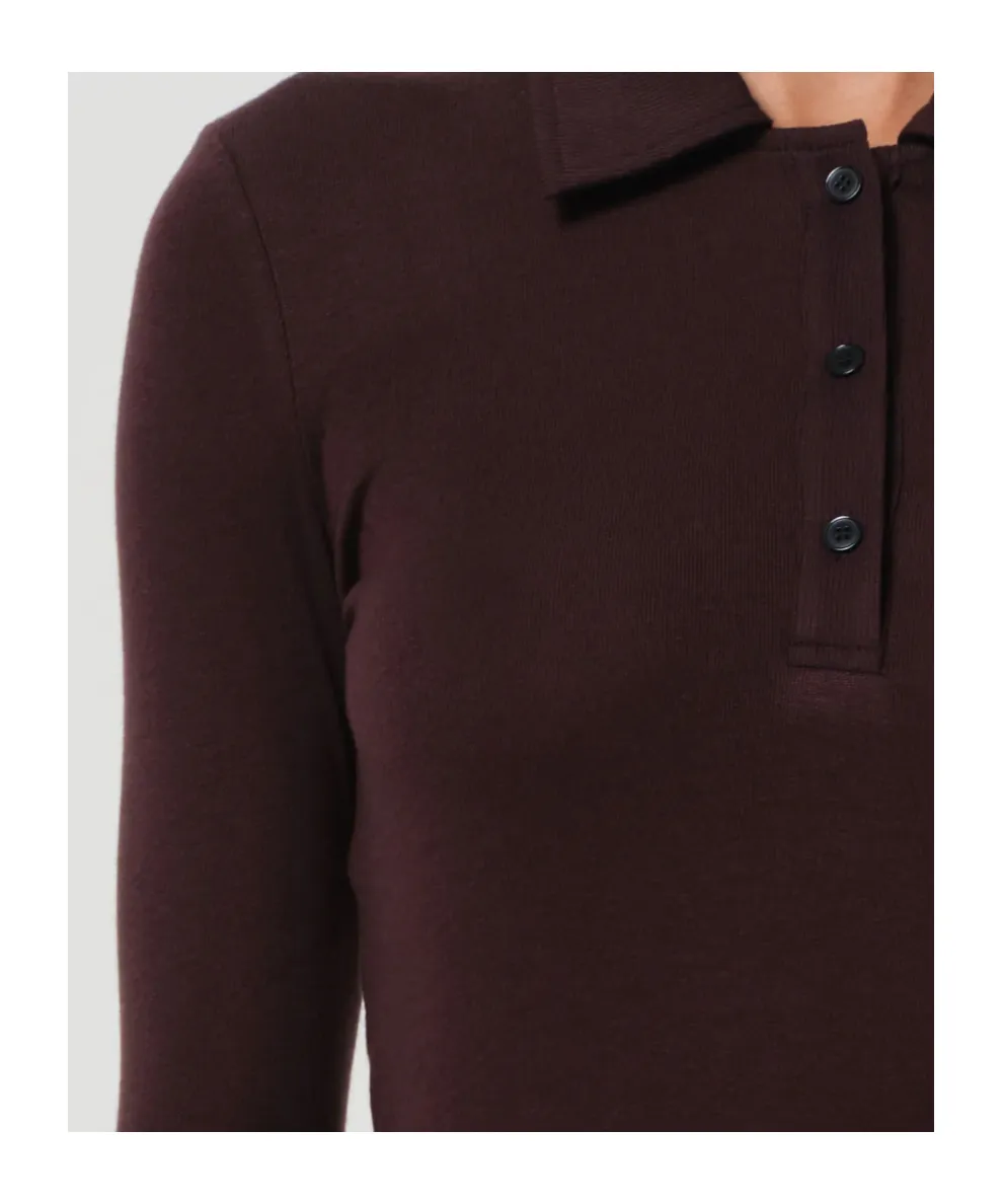 Long-Sleeved Polo Shirt