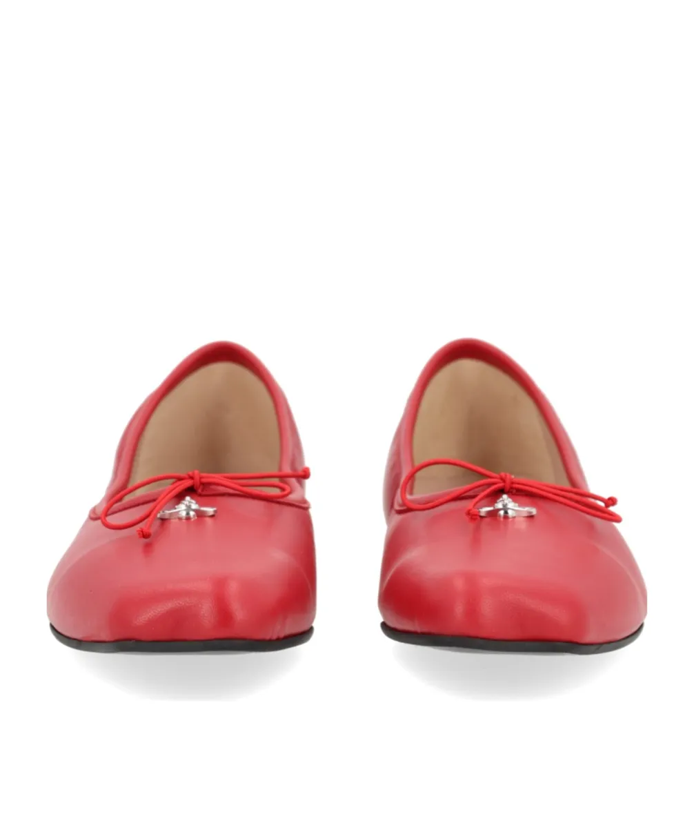 Brigitte Orb-Plaque Ballerina Shoes