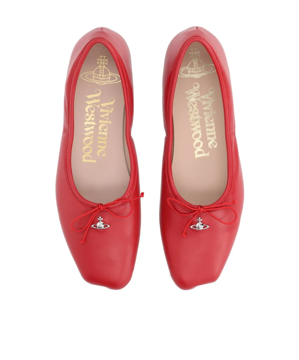 Brigitte Orb-Plaque Ballerina Shoes