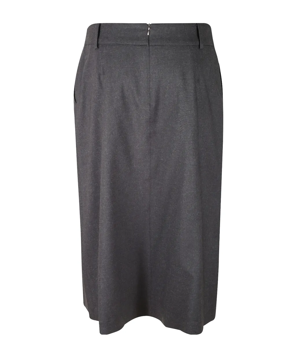 Pleated Midi Skirt