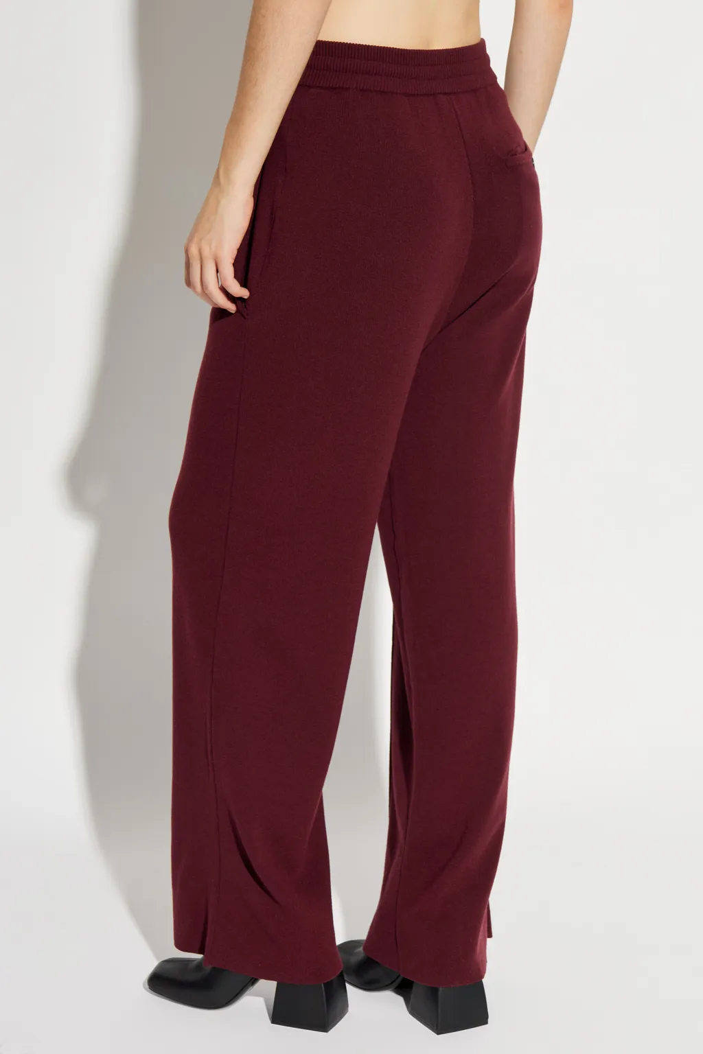 Mid-Rise Straight Leg Trousers