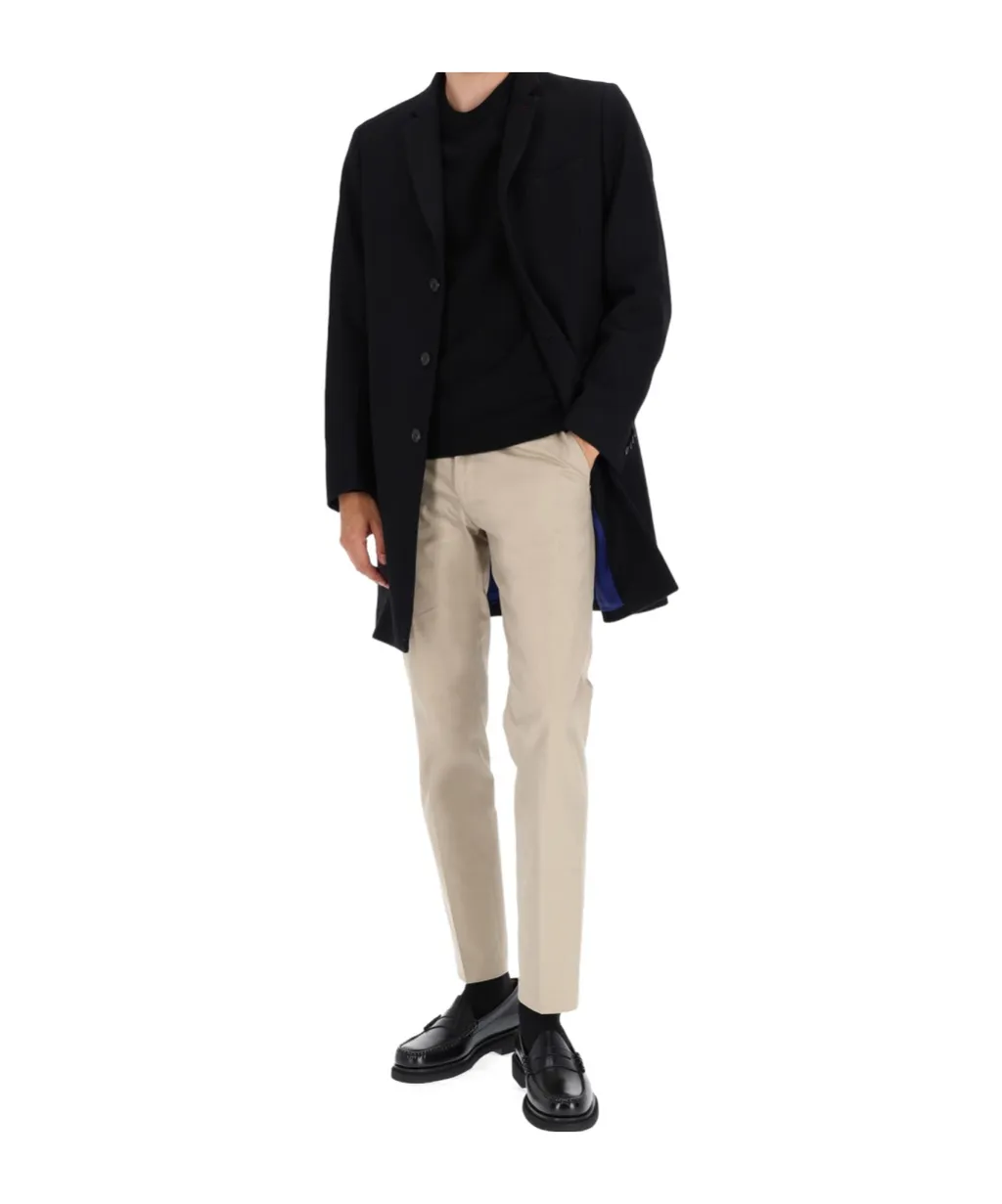 Single-Breasted Tailored Coat