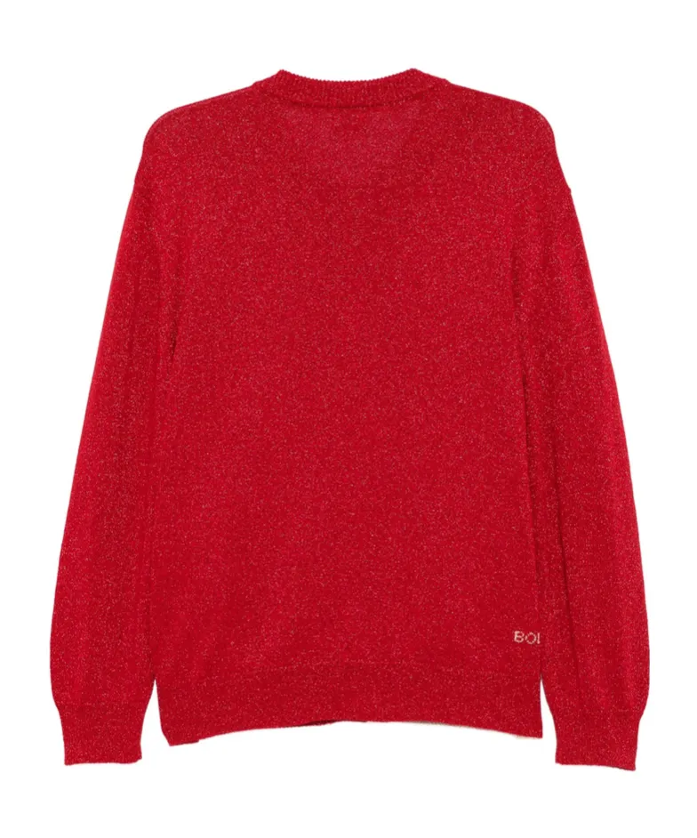 Hearts Lamé Cardigan