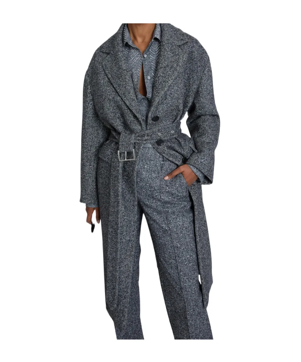 Single-Breasted Tailored Coat