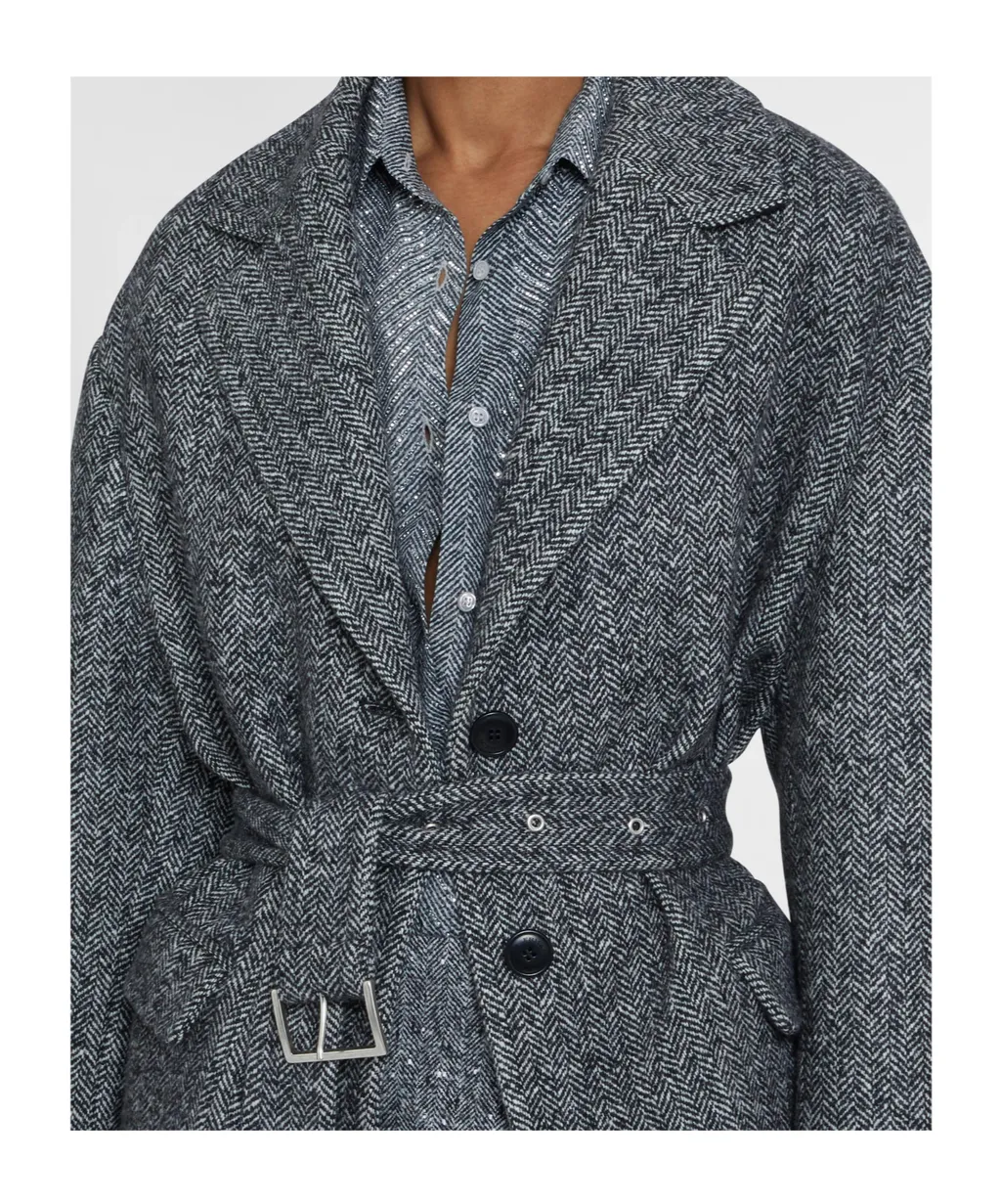 Single-Breasted Tailored Coat