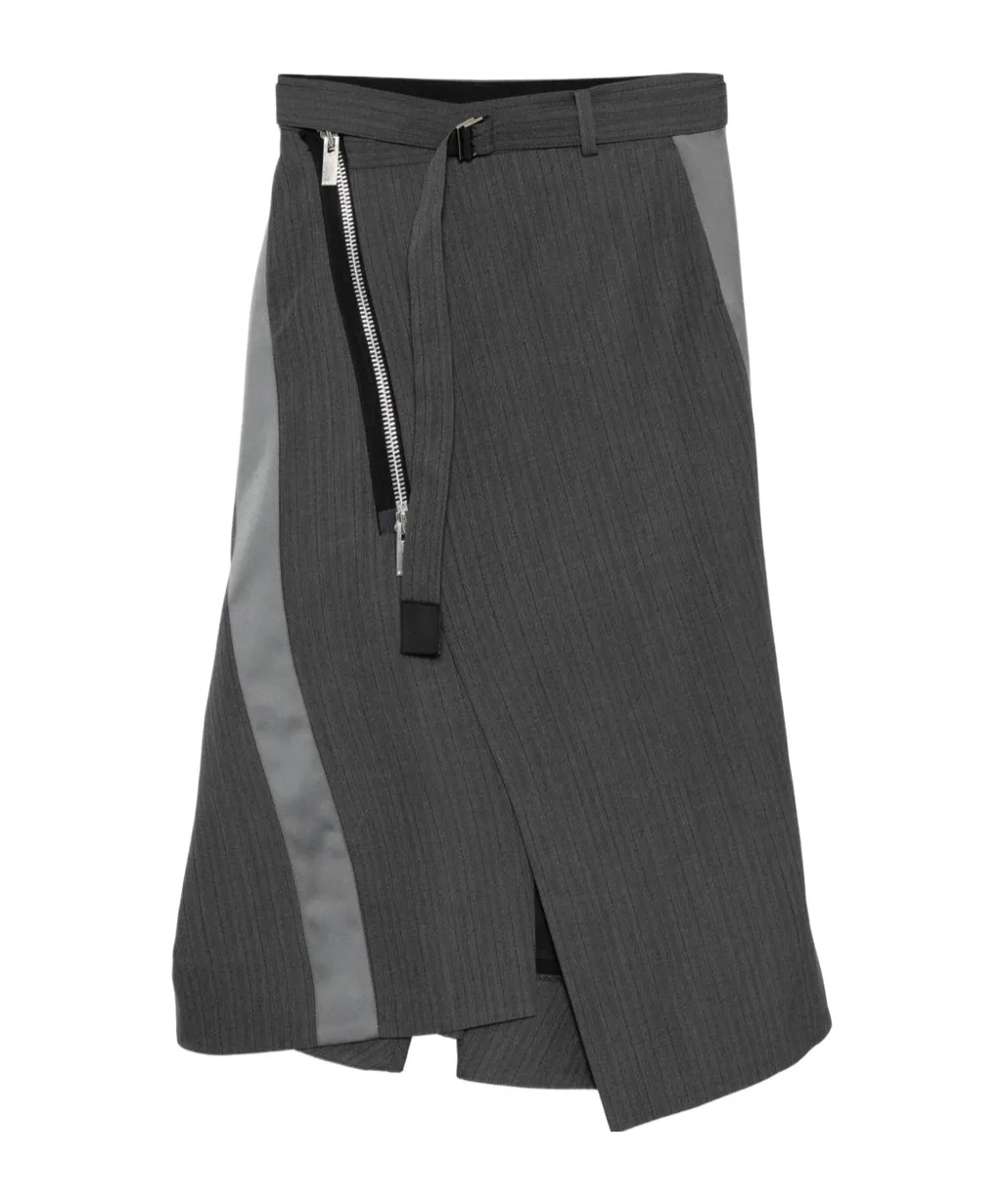 Asymmetric Midi Skirt