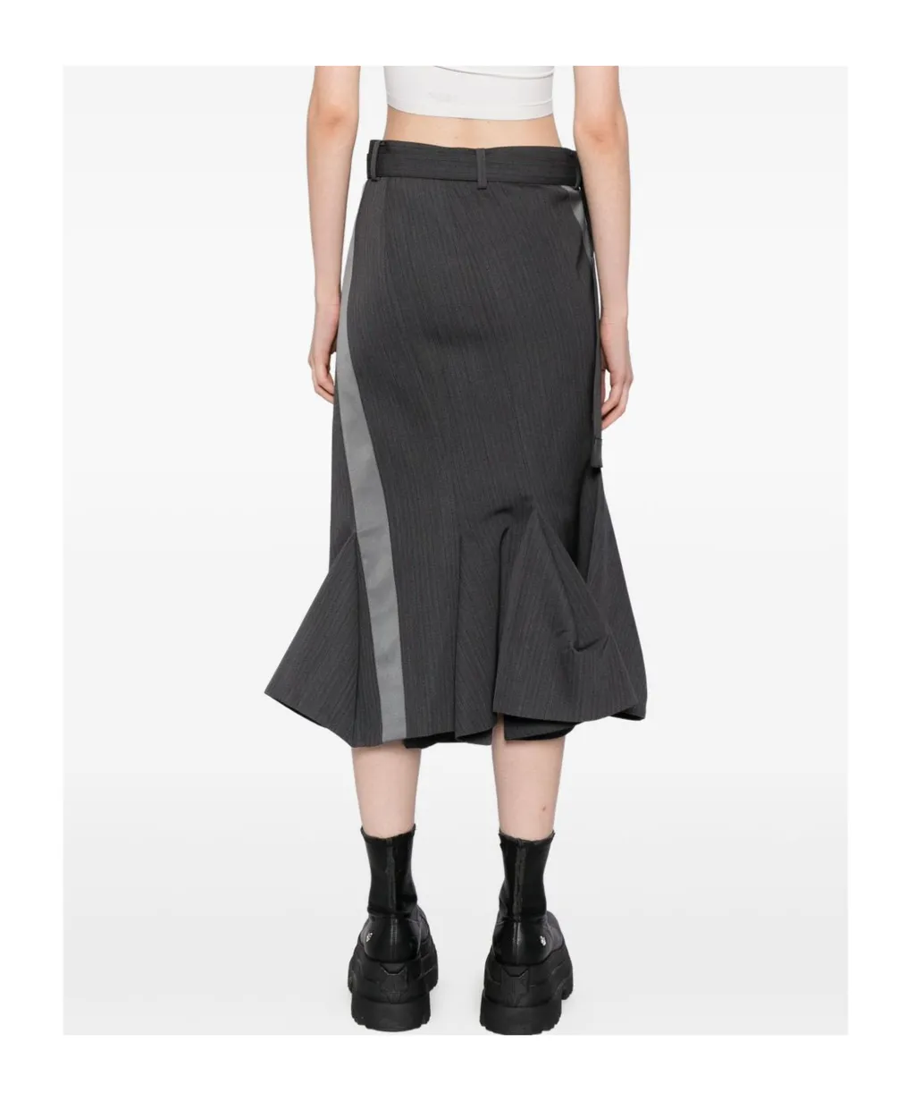 Asymmetric Midi Skirt