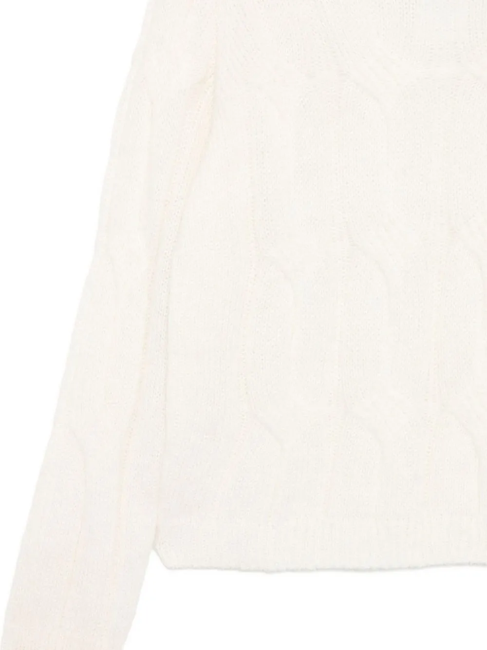 Cable-Knit Cropped Sweater