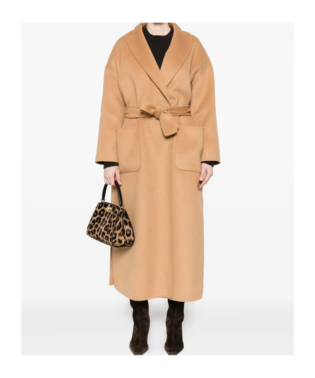 Belted Patch-Pocket Coat