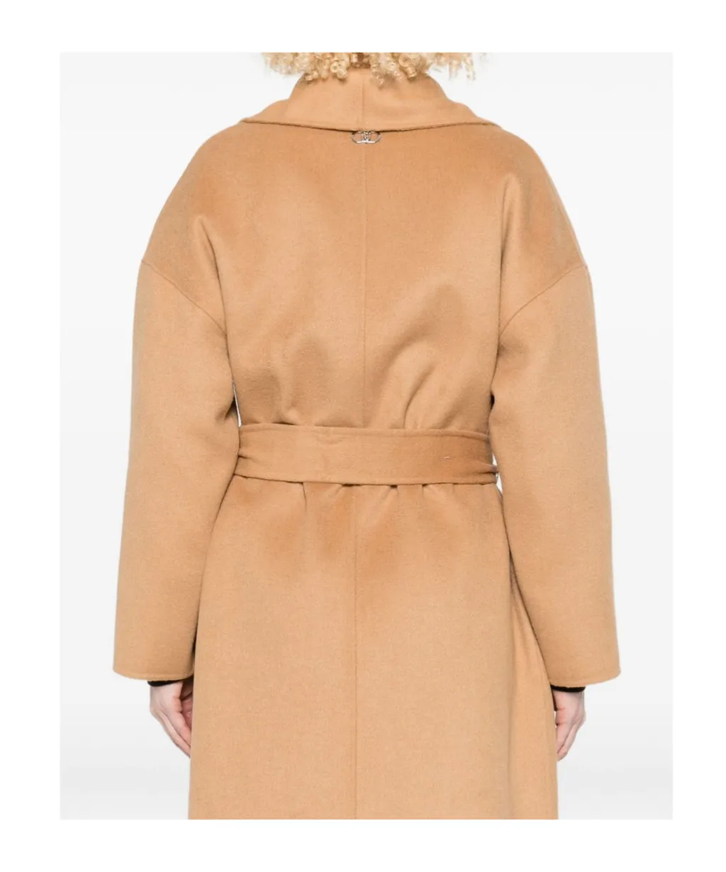 Belted Patch-Pocket Coat
