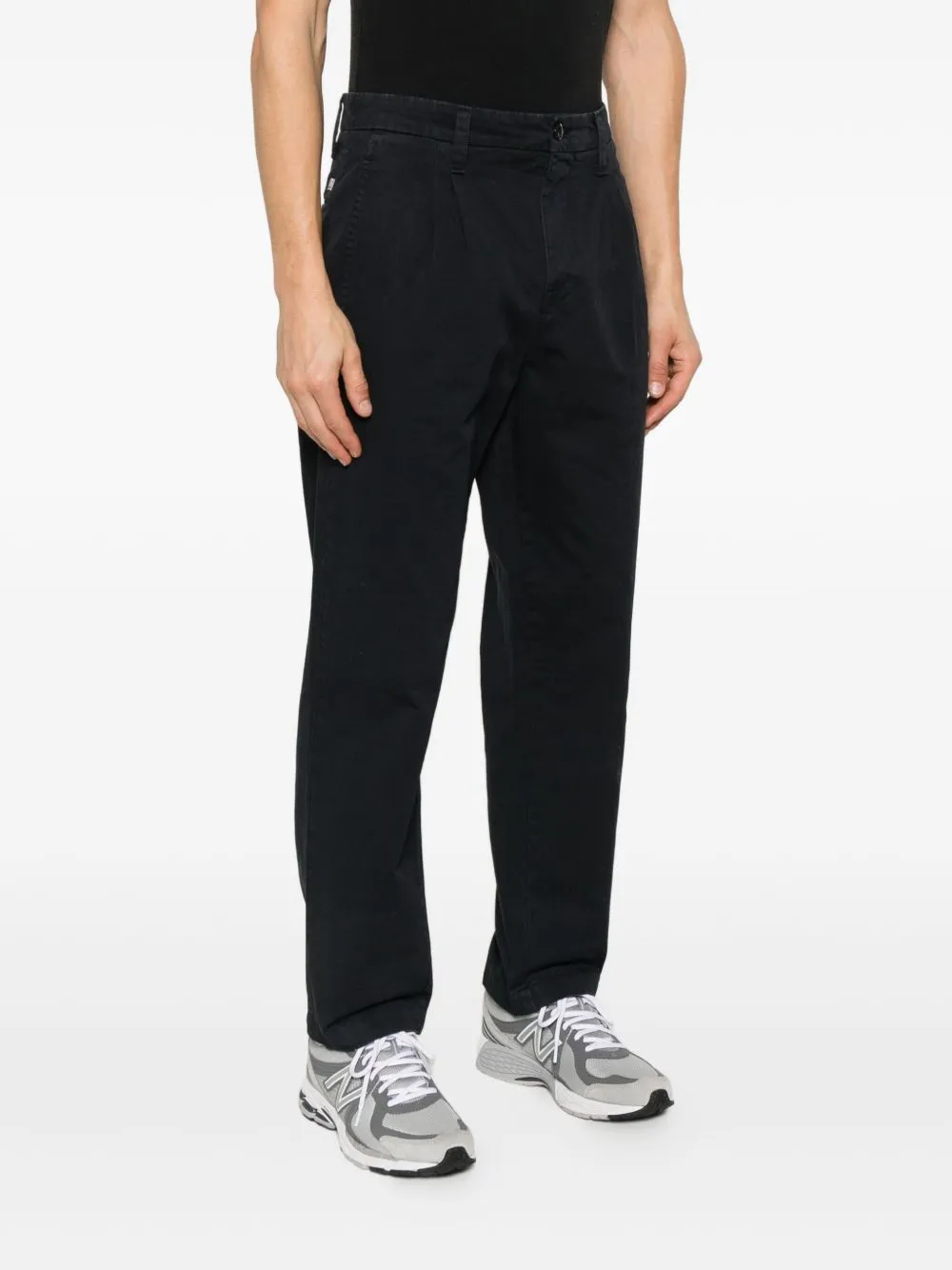Pleated Cotton Trousers