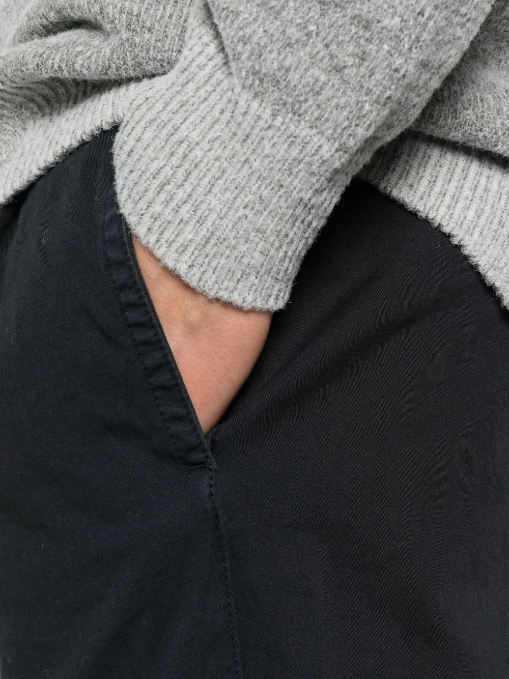 Pleated Cotton Trousers